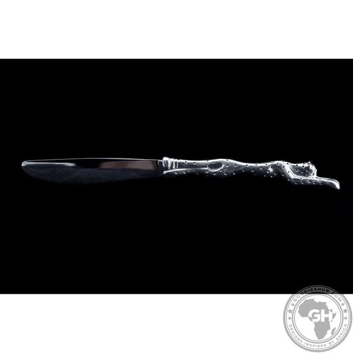 Table knives Cheetah (Set of 6) &amp; pouch - Cheetah Africa Collection - Diana Carmichael-GoodiesHub