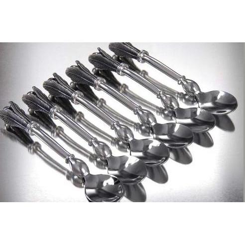 Teaspoons (Set Of 6) & Pouch - Usiba Lwe Nyoni Collection - Diana Carmichael-GoodiesHub